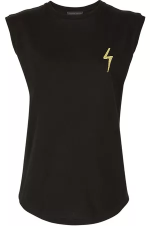 Giuseppe Zanotti Top sin mangas con logo bordado