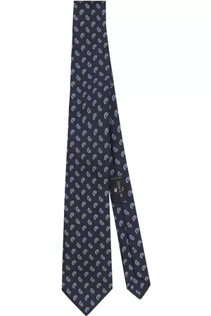 Etro Corbata con motivo de cachemira