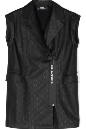 Karl Lagerfeld Vestido sin mangas midi con logo en relieve