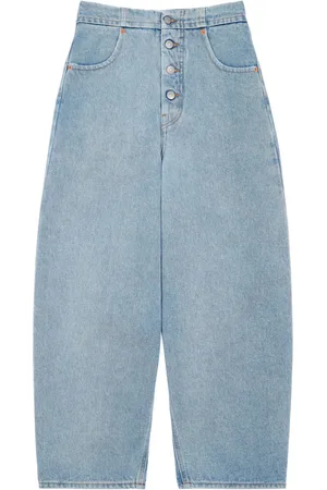 Maison Margiela Vaqueros capri de talle medio
