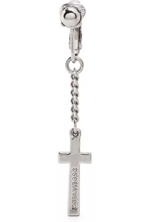 Dsquared2 Pendientes de clip con colgante de cruz
