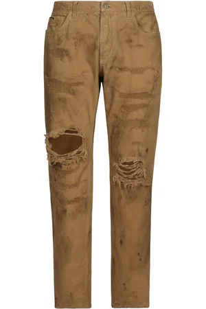 Dolce & Gabbana Vaqueros slim con detalles rasgados