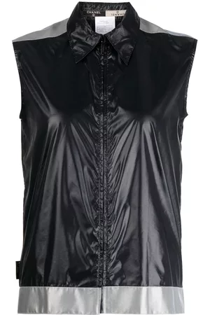 CHANEL Chaleco a dos tonos con cremallera 1999