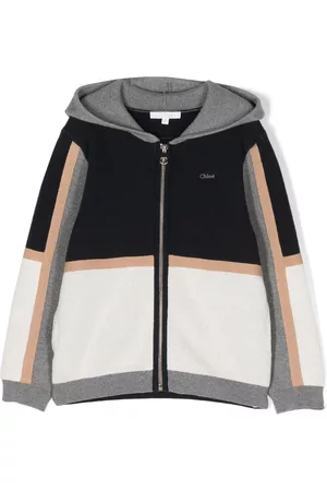 Chloé Chaqueta con diseño colour block y capucha