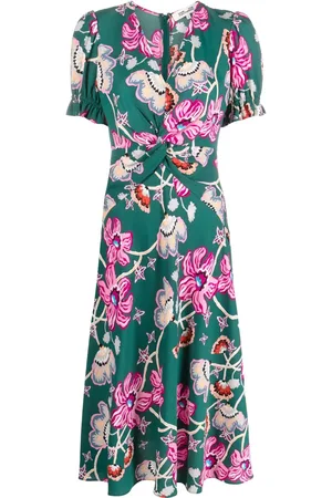 Diane von Furstenberg Vestido Anaba con motivo floral