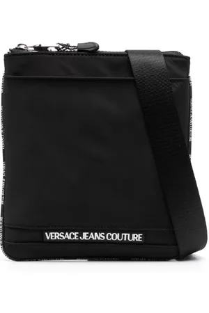 VERSACE Bolso messenger con logo en relieve