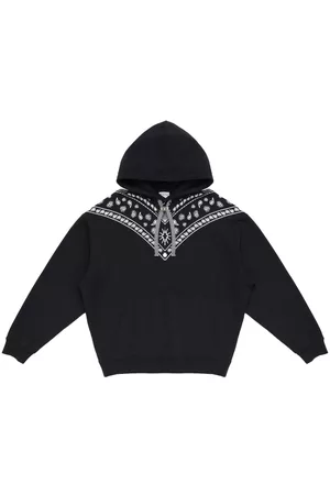MARCELO BURLON Sudadera con capucha y bordado Bandana