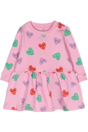 Stella McCartney Vestido con estampado de corazones