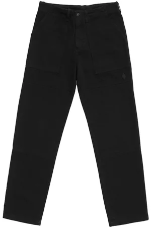 MARCELO BURLON Pantalones rectos con diseño patchwork