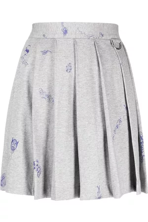 Vetements Falda midi con estampado gráfico