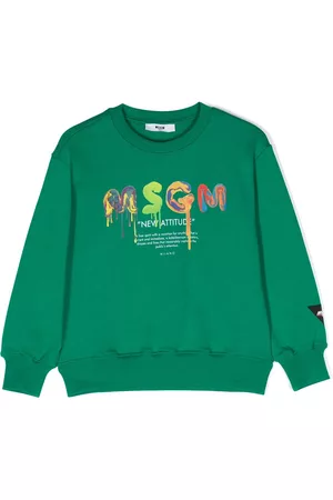 Msgm Sudadera con logo estampado