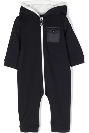Moncler Pelele con capucha y parche del logo