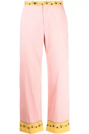BODE Pantalones capri con apliques de cristal