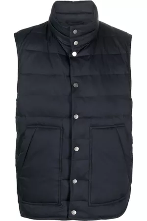 Kiton Chaleco acolchado con cremallera
