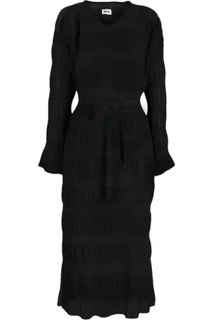 HENRIK VIBSKOV Vestido midi con efecto plisado
