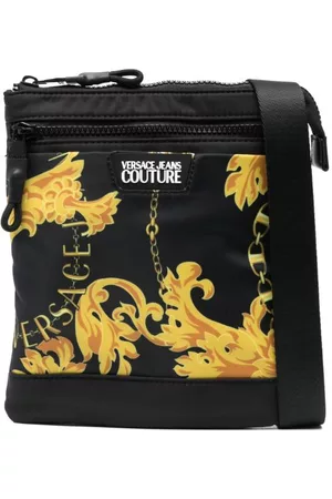 VERSACE Bolso messenger con motivo barroco