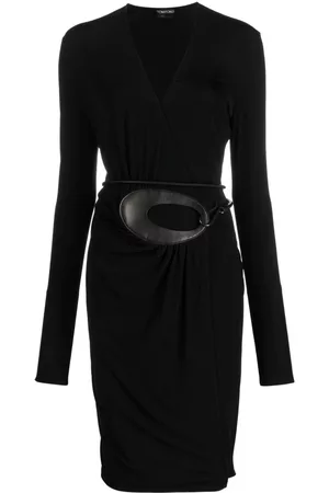 Tom Ford Vestido con cintura lazada