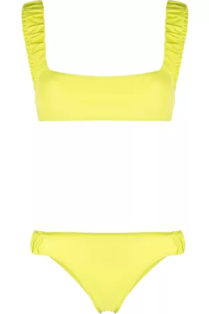 SUNNEI Bikini fruncido con logo estampado