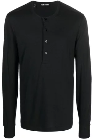 Tom Ford Camiseta con ribete de terciopelo