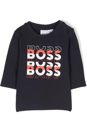 HUGO BOSS Top con logo estampado