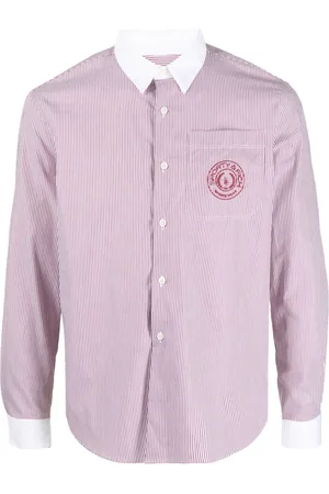 Sporty & Rich Camisa de algodón con logo bordado