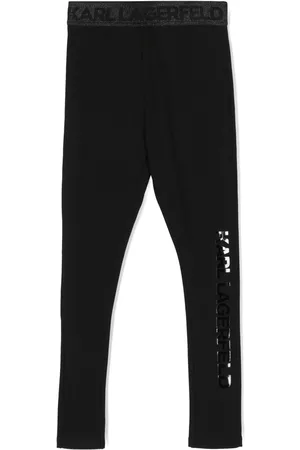 Karl Lagerfeld Leggins elásticos con logo afelpado