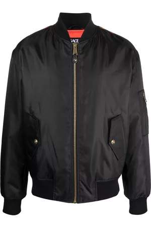 VERSACE Chaqueta bomber con cremallera y logo