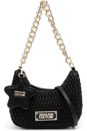 VERSACE Bolso de hombro acolchado con logo