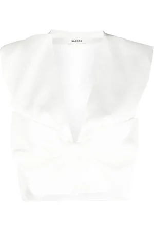 Sandro Top corto con lazo oversize