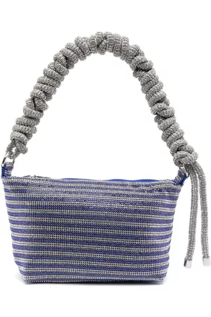 KARA Bolso de hombro Crystal Mesh Phone Cord