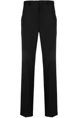 Prada Pantalones rectos con aplique del logo