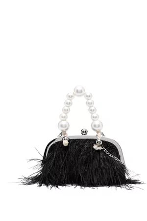 MONNALISA Bolso de mano con detalle de plumas