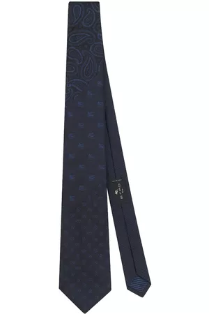 Etro Corbata con motivo de cachemira