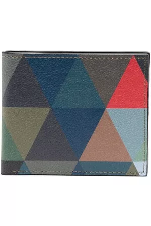 LEATHERSMITH OF LONDON Cartera con motivo geométrico