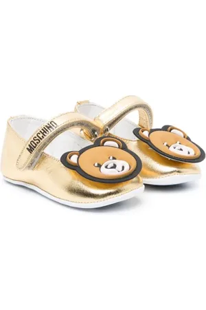 Moschino Bailarinas metalizadas con parche Teddy Bear