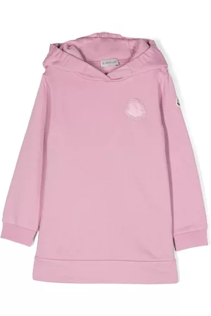 Moncler Vestido con capucha y aplique del logo