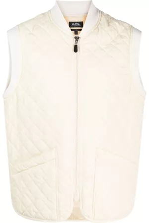 A.P.C. Chaleco con acolchado de rombos