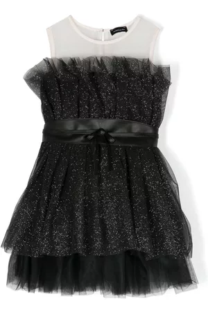 MONNALISA Vestido con capa de tul