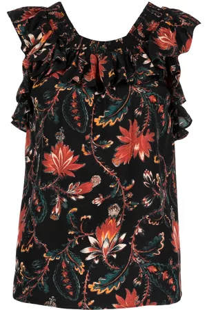 ULLA JOHNSON Blusa Tulip con estampado floral