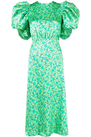 ROTATE Vestido midi con estampado floral