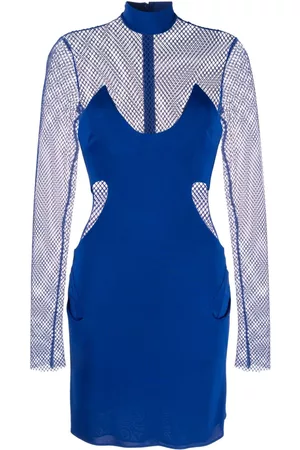 Tom Ford Vestido corto con panel de malla