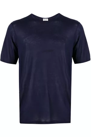 Saint Laurent Camiseta con cuello redondo