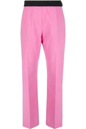 Msgm Pantalones ajustados con logo en la cinturilla