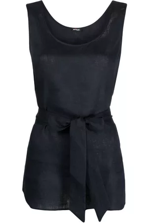 Kiton Top sin mangas con cuello redondo