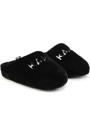 Karl Lagerfeld Slippers con logo bordado