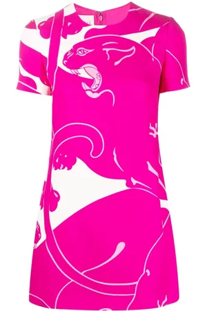 VALENTINO GARAVANI Vestido con estampado de pantera