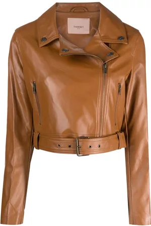 Twin-Set Chaqueta biker con cremallera