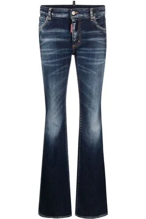 Dsquared2 Vaqueros acampanados con efecto envejecido