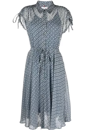 Tommy Hilfiger Vestido midi AMD con logo estampado