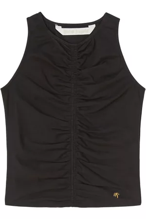 Palm Angels Top fruncido sin mangas